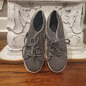 NWOT Gray Canvas Sneakers